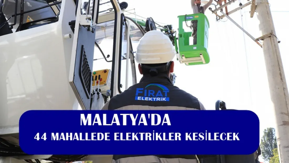 44 Mahallede Elektrikler Kesilecek
