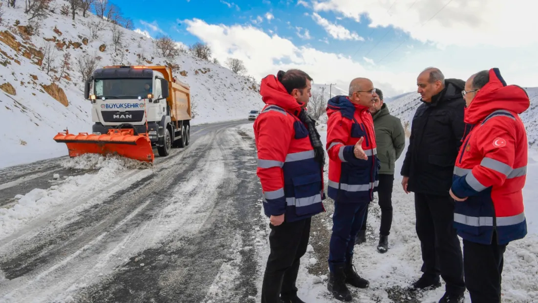 Başkan Er Porga Bağlantı Yolundaki Çalışmaları İnceledi