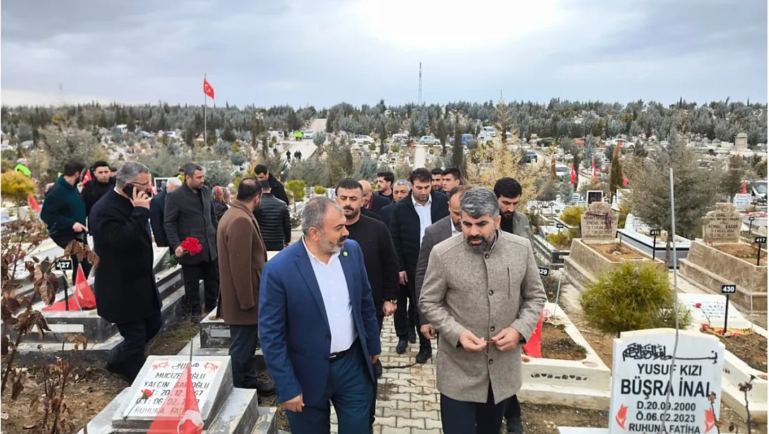 HÜDA PAR Milletvekili Dinç, Malatya’da deprem yıl dönümü nedeniyle ziyaretlerde bulundu