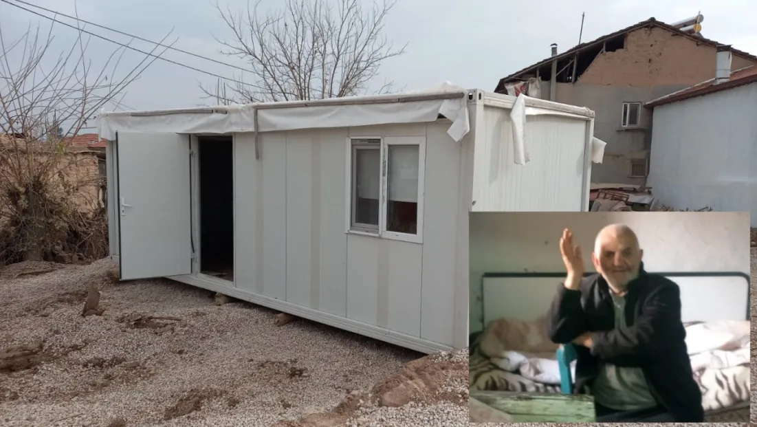 Hüseyin Amcanın Dramı Türkiye’yi Harekete Geçirdi: Valilik Evini Yıktı, AFAD Konteyner Kurdu