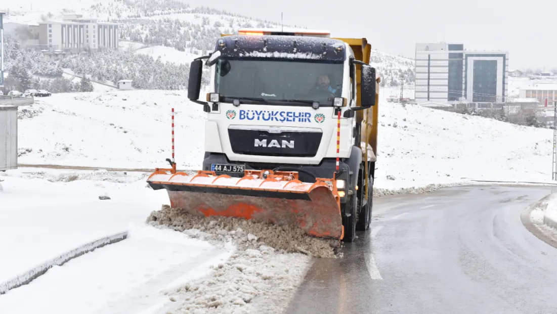 Kar Yağışına Karşı Malatya’da Tam Koordinasyon