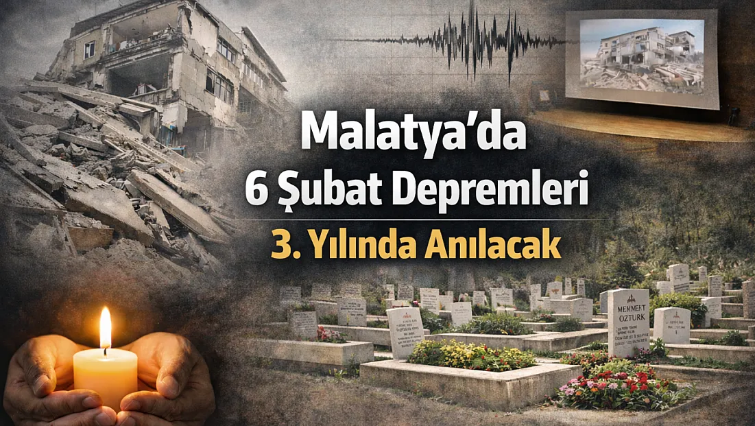 Malatya’da 6 Şubat İçin Kapsamlı Anma Programı
