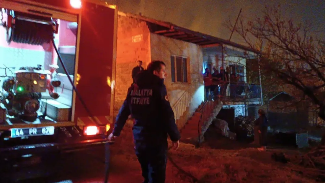 Malatya'da müstakil evde korkutan yangın
