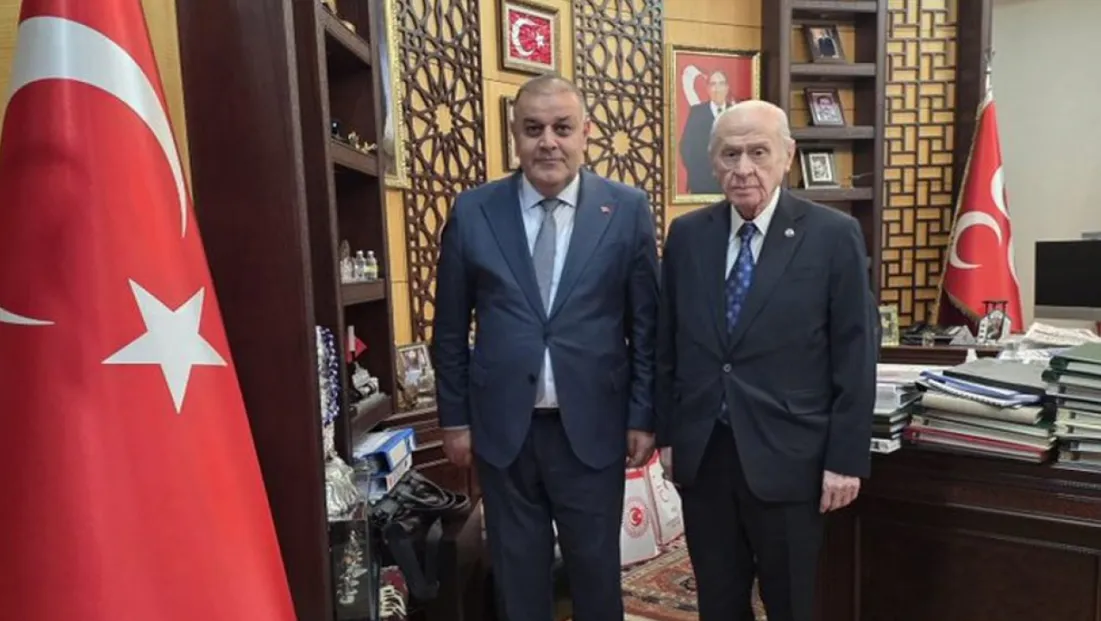 Milliyetçi Hareket Partisi (MHP) Malatya İl Başkanı Gökhan Gök,  MHP Genel Başkanı Devlet Bahçeli’yi ziyaret etti