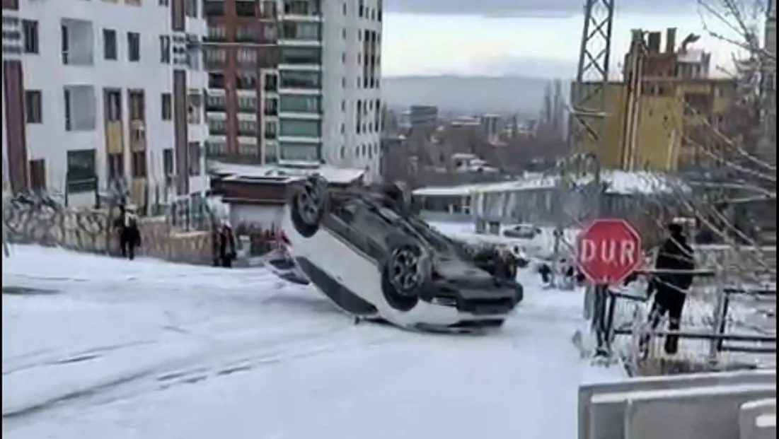 Okullar Tatil Edilmedi, Yollar Buz Pistine Döndü