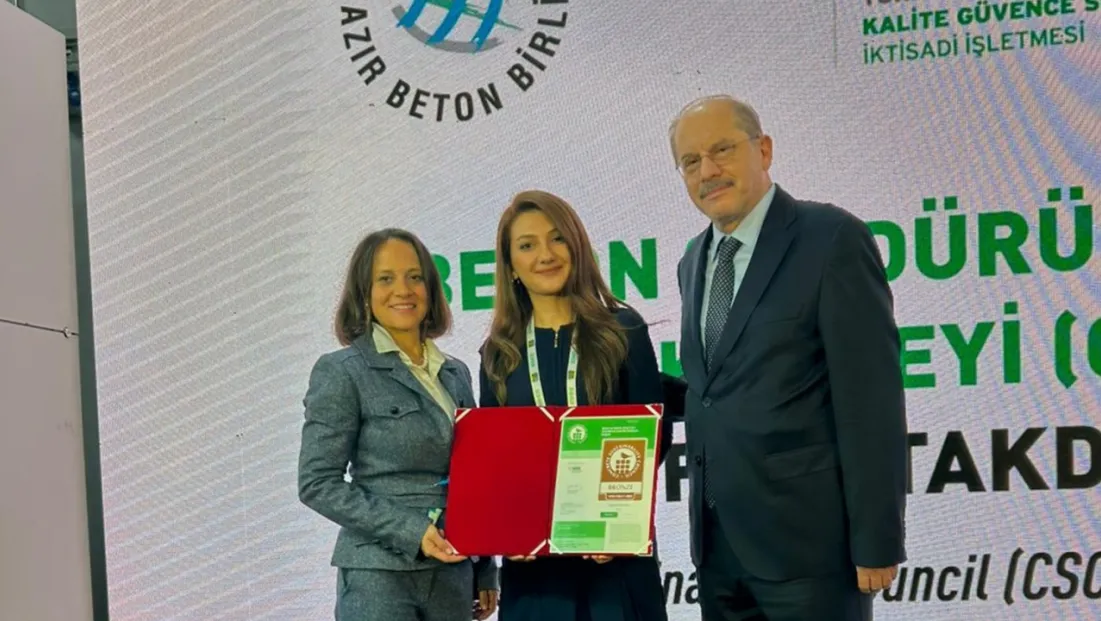 Seza Çimento, Beton Sürdürülebilirlik Konseyi’nden Prestijli Belge Aldı