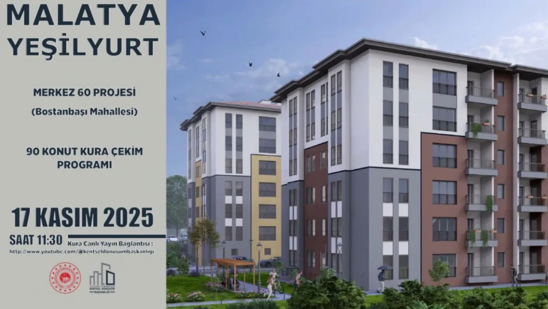 Yeşilyurt’taki Rezerv Alanlarda Üretilen Konutlar İçin Kura Tarihi Belli Oldu