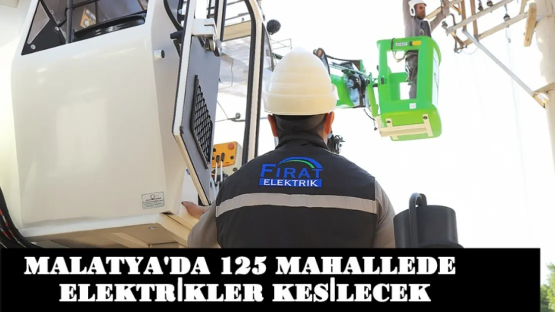 125 Mahallede Elektrikler Kesilecek