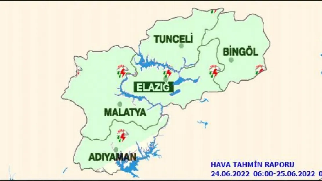 2 İl İçin gök gürültülü sağanak uyarısı