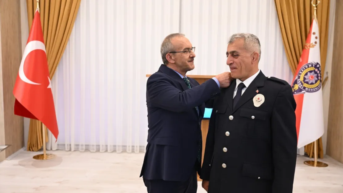 2025 Yılı Rütbe Terfi Töreni Vali Yavuz'un Katılımıyla Gerçekleştirildi