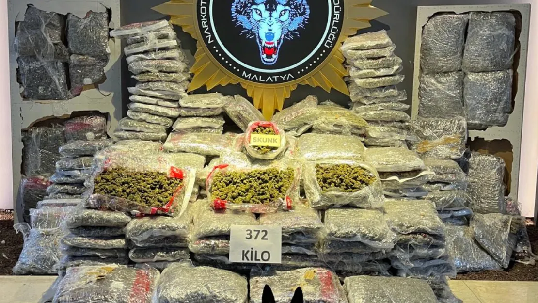 372 kilogram SKUNK maddesi ele geçirildi