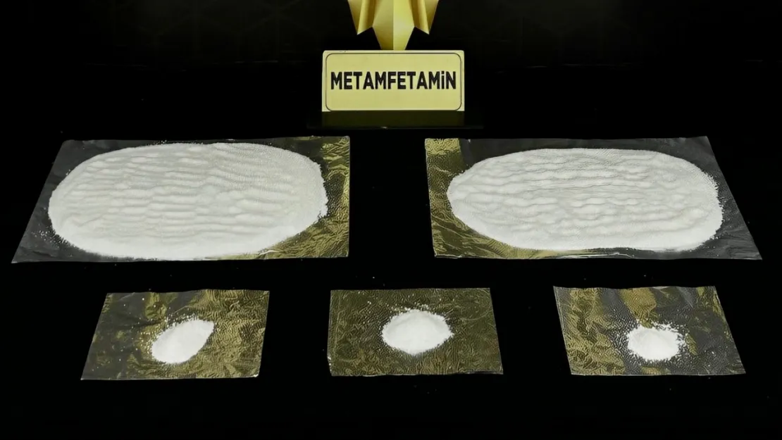 745 gram metamfetamin ele geçirildi