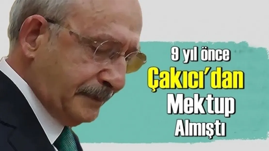 9 Yıl Öncedende Çakıcı'dan Mektup almış