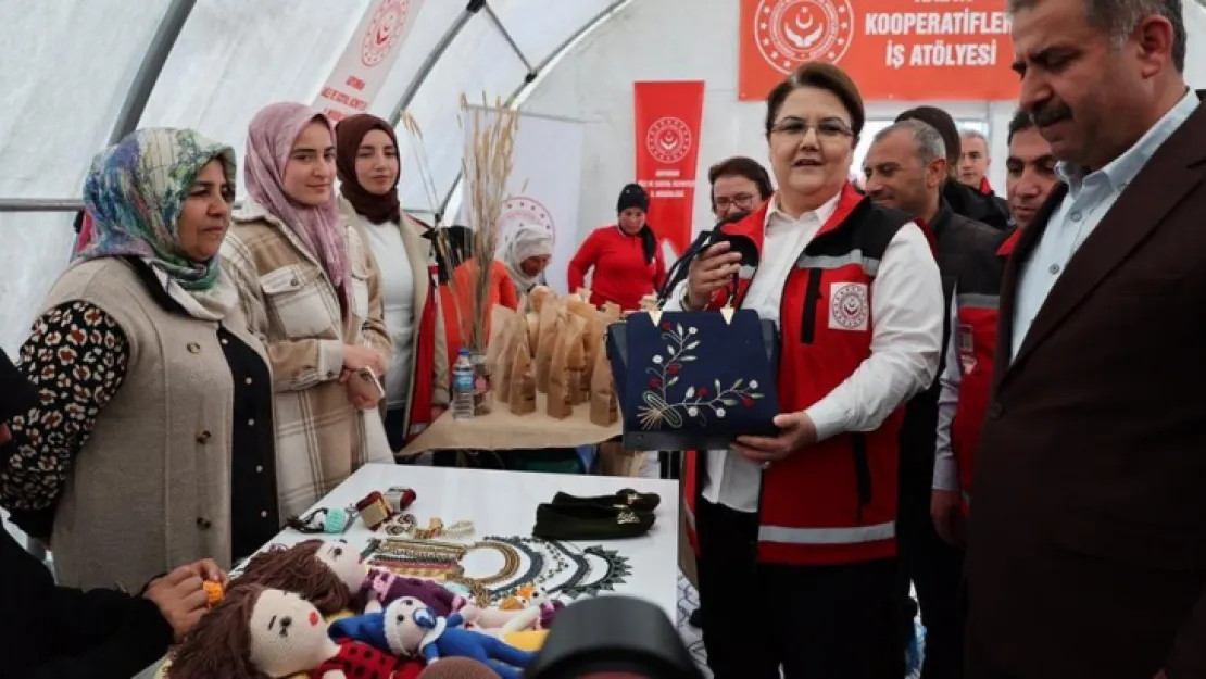 Aile ve Sosyal Hizmetler Bakanlığı Depremzede Kadınlar İçin İş Atölyeleri Kuruyor