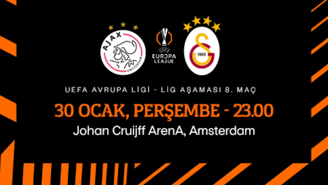 Ajax-Galatasaray maçı bu akşam TRT 1 kanalından canlı yayınlanacak