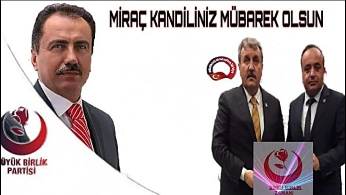 Altunkaya'dan Miraç Kandili Kutlama Mesajı