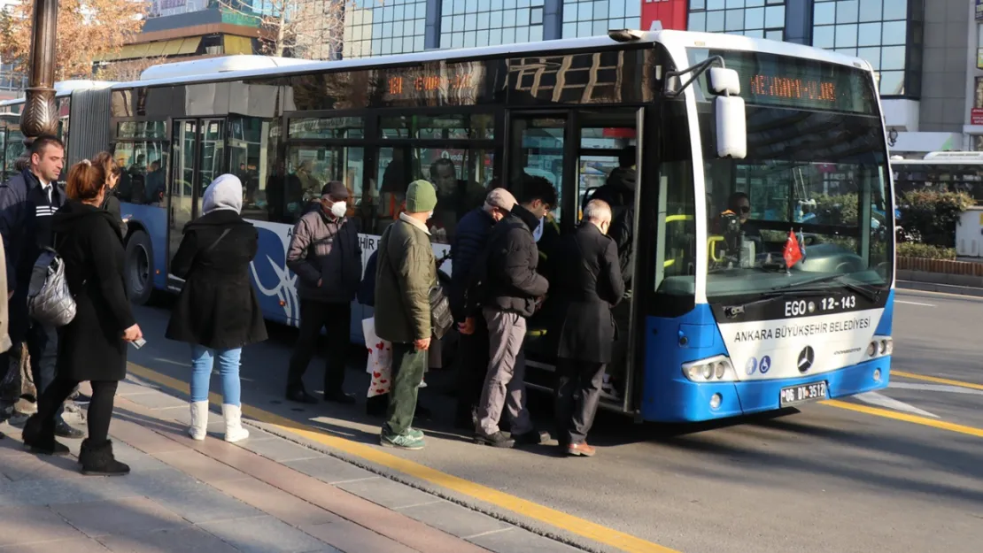 Ankara'da toplu ulaşıma zam