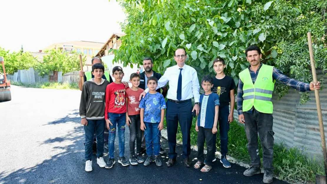 Başkan Geçit, Kiltepe Mahallesinde Asfaltlanan Bağlantı Yolunu İnceledi