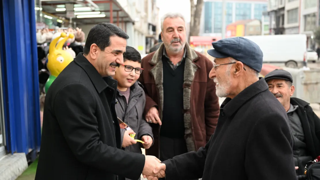 Başkan Taşkın'dan İnönü Caddesi Esnafına Ziyaret