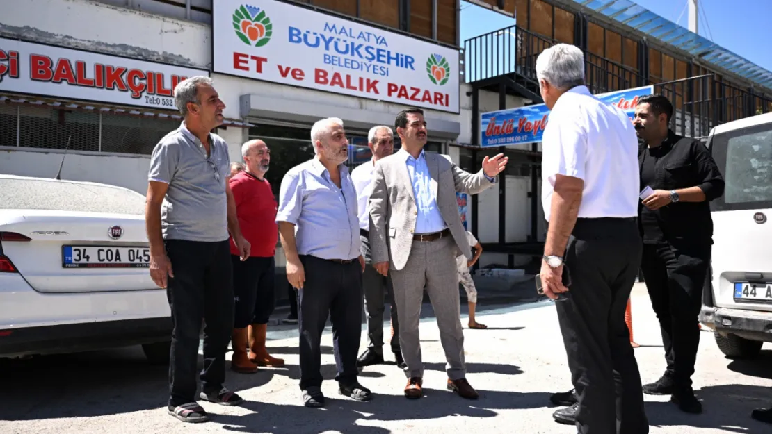 Başkan Taşkın'dan Kasap Pazarı Esnafına Ziyaret