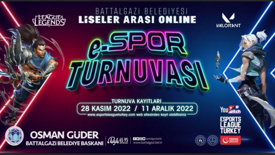 Battalgazi Belediyesi'nden Ödüllü E-Spor Turnuvası