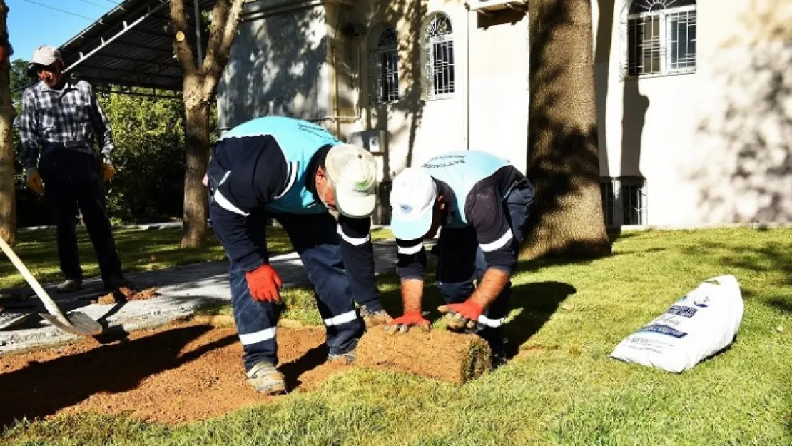 Battalgazi'deki Parklarda Revize Çalışmaları Sürüyor