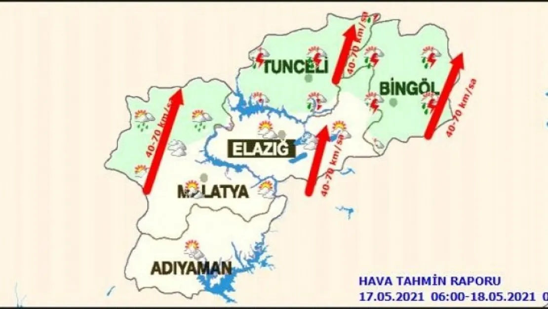 Bölgede Sağanak Yağış