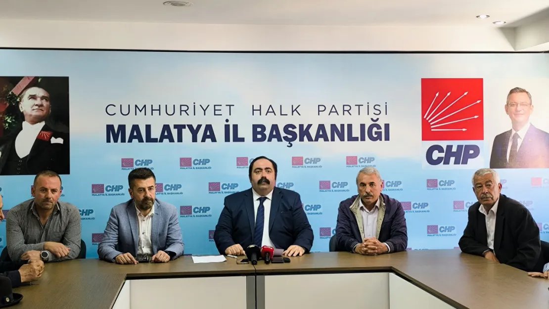 CHP İl Başkanı Yıldız, 'Malatya'da tarım felç, üretici yıkılmıştır'