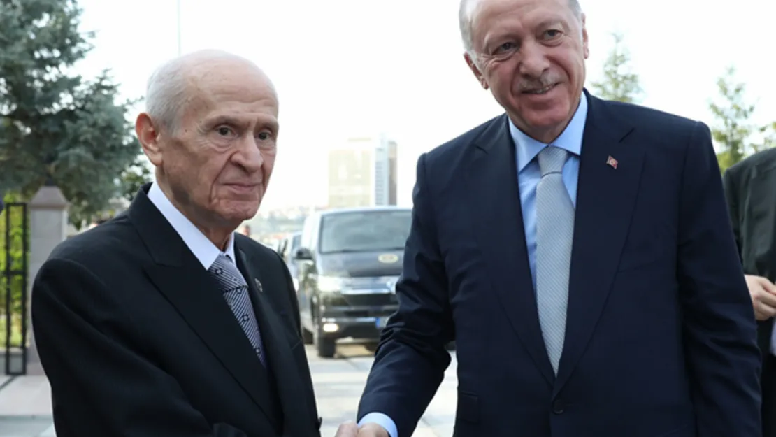 Cumhurbaşkanı Erdoğan, MHP Genel Başkanı Bahçeli ile bir araya geldi