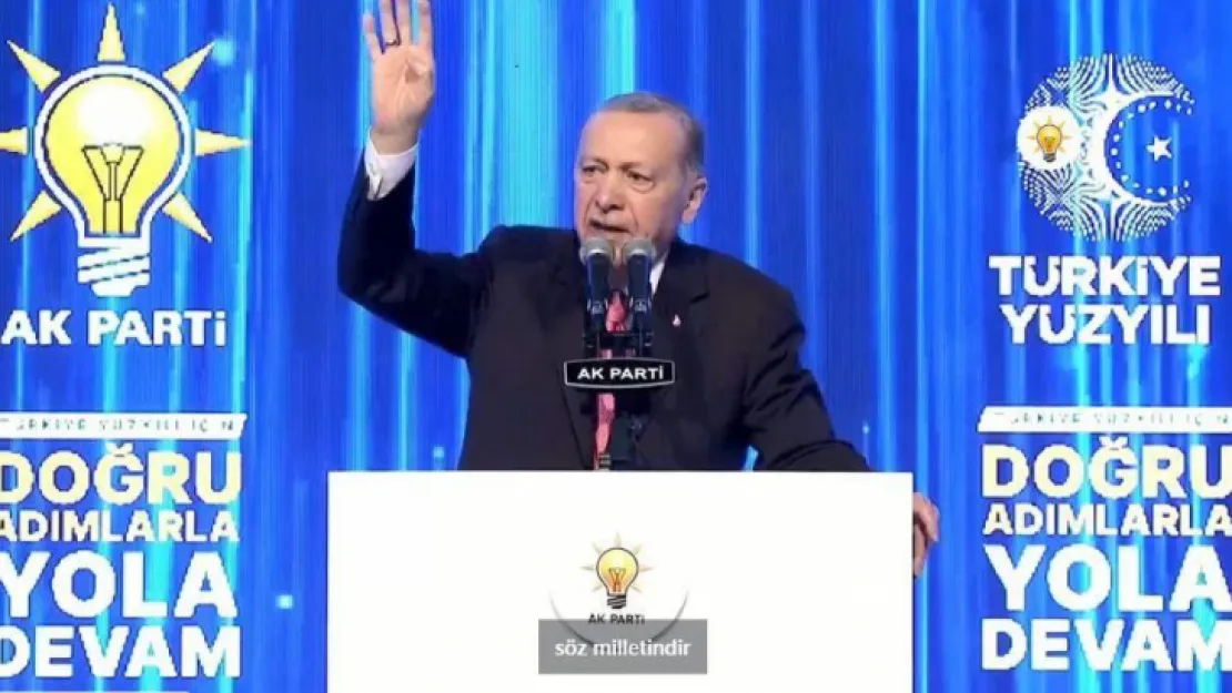 Cumhurbaşkanı Erdoğan, seçim beyannamesini açıkladı