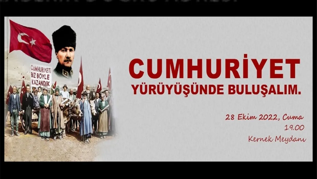 Cumhuriyet Yürüyüşünde Buluşalım..