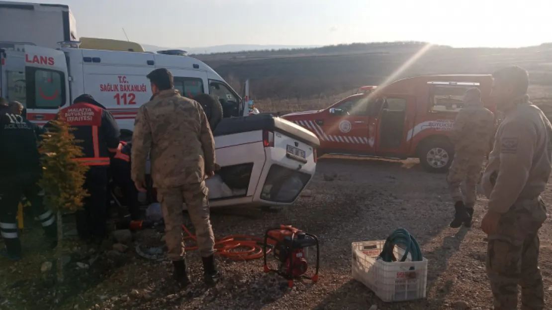 Darende Balalaban'da Trafik Kazası