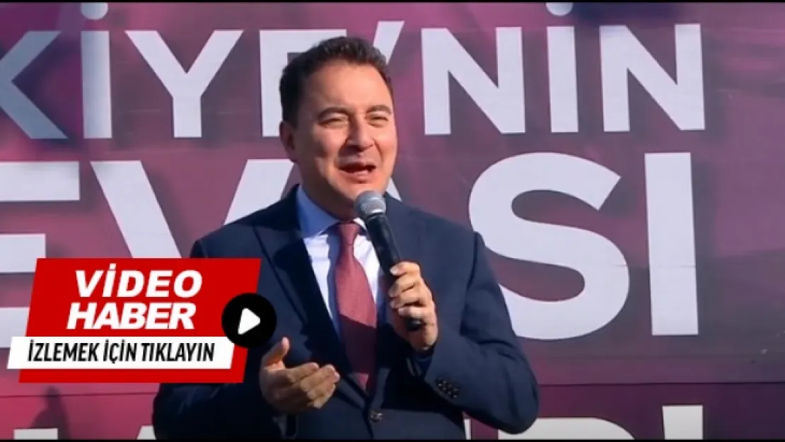 Deva Parti Genel Başkanı Babacan Malatya'da