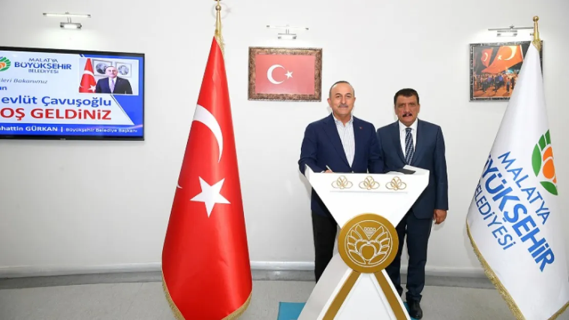 Dışişleri Bakanı Mevlüt Çavuşoğlu'ndan Başkan Gürkan'a ziyaret