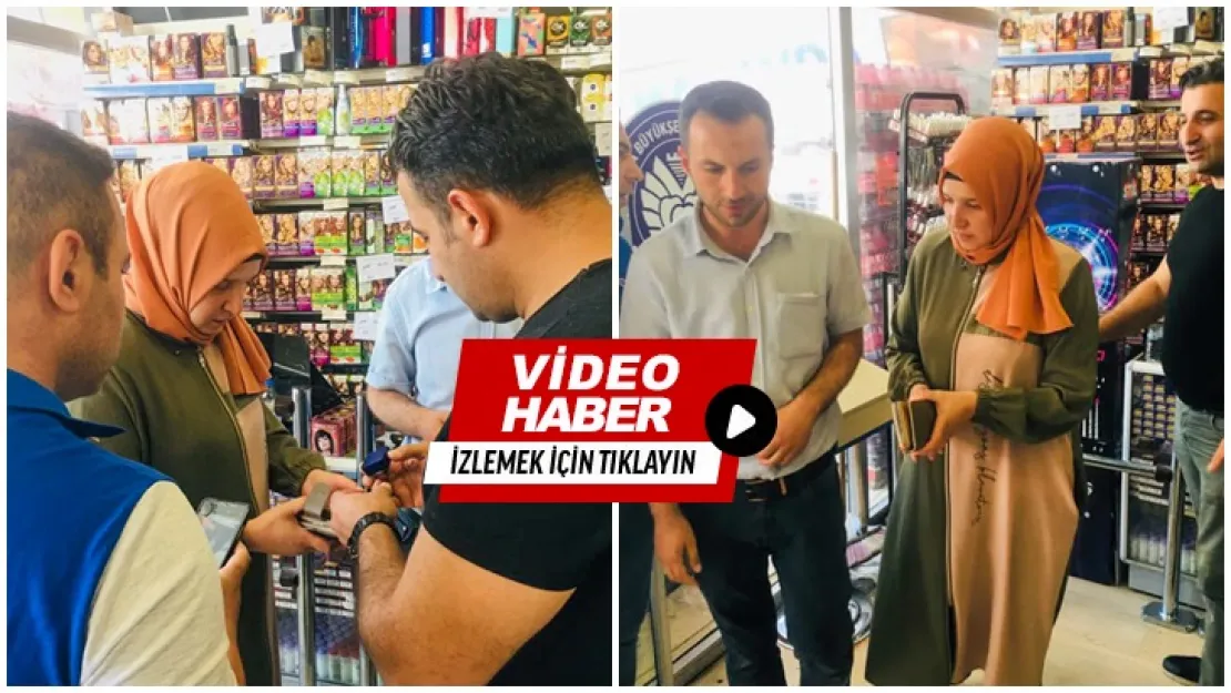 Esenlik Süper Market görevlisinden örnek davranış.