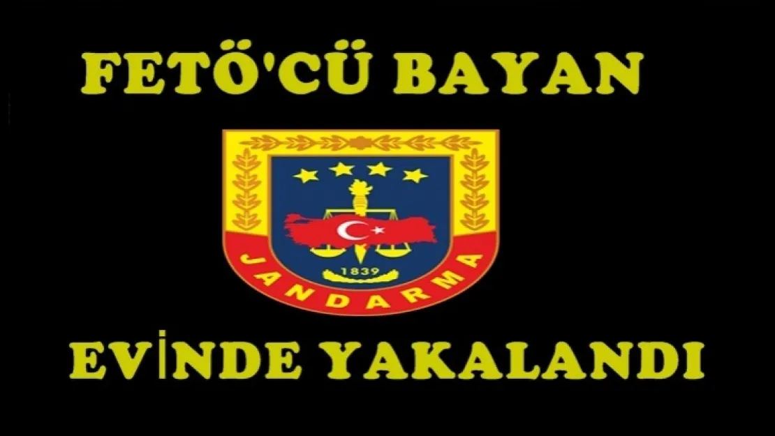 Fetö'cü Bayan evinde yakalandı