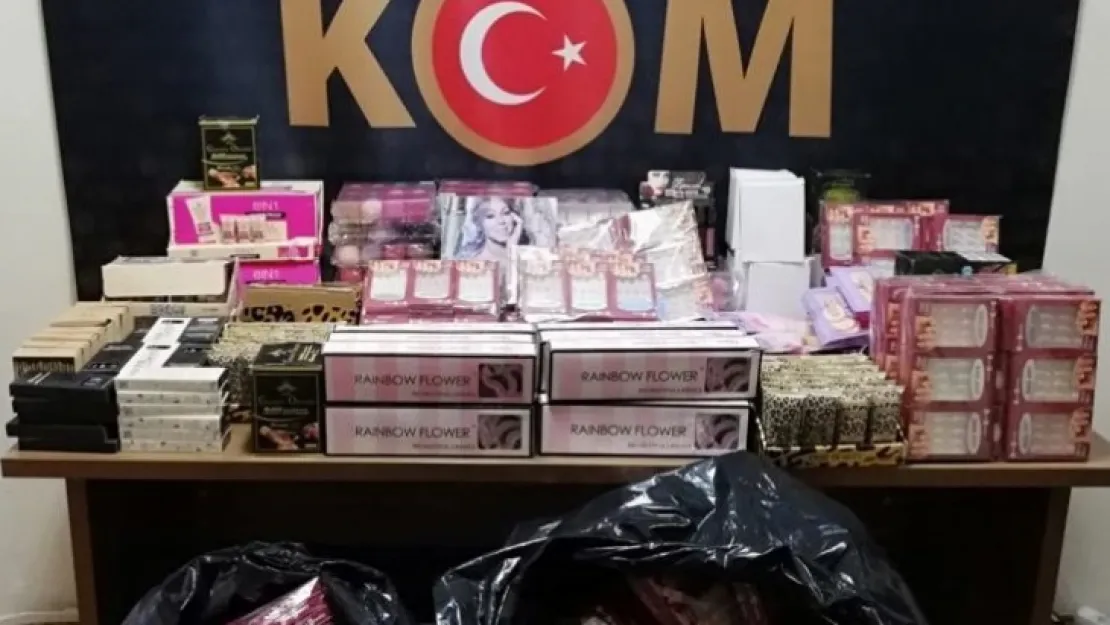 Gümrük Kaçağı Kozmetik Ürünlere el konuldu