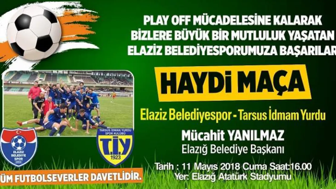 Başkan Yanılmaz'dan Elaziz Belediyespor Maçına Davet