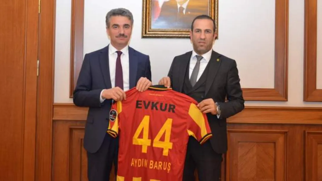 Evkur Yeni Malatyaspor Başkanı Gevrek'ten Vali Baruş'a Ziyaret