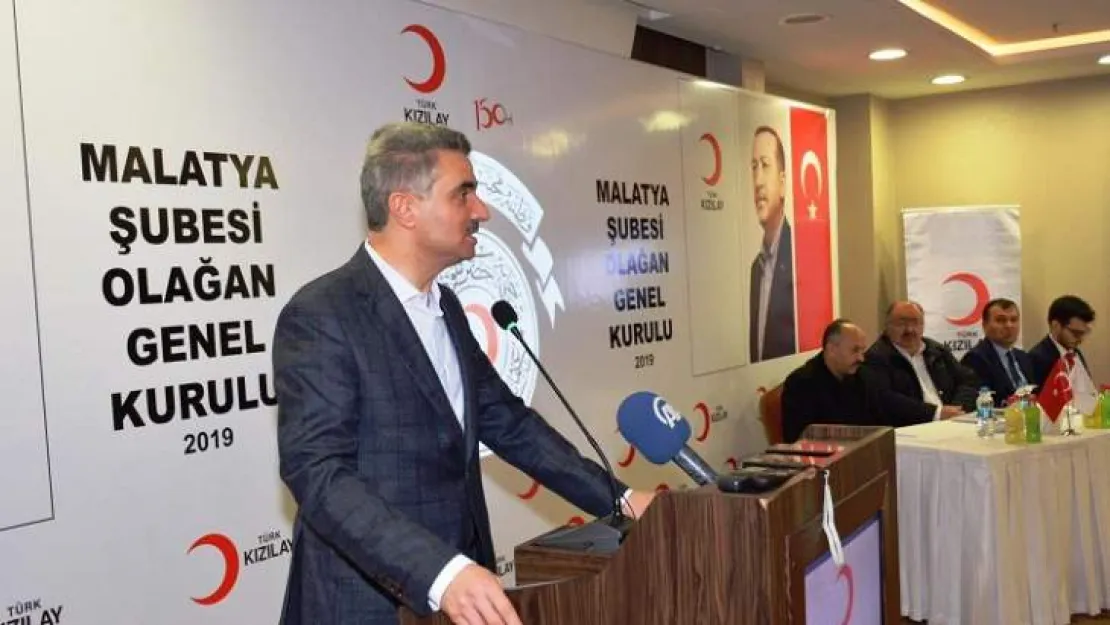 Vali Baruş, Kızılay Malatya Şubesi Olağan Genel Kurul Kongresine Katıldı