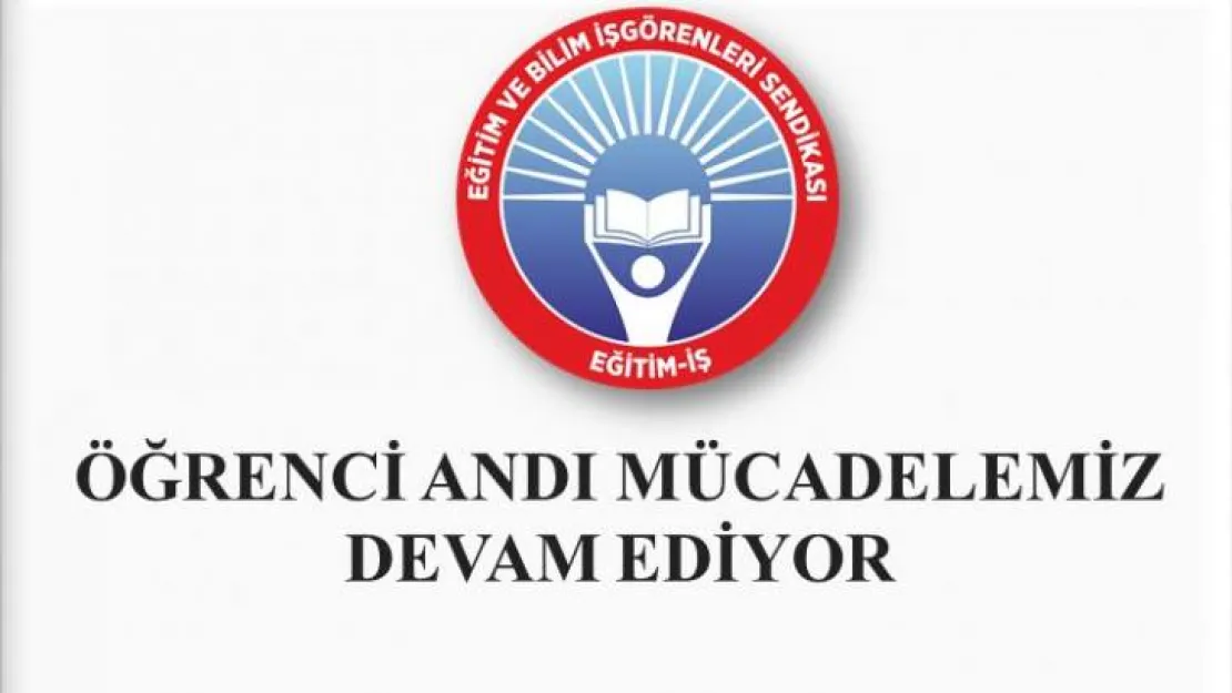 Öğrenci Andı Mücadelemiz Devam Ediyor