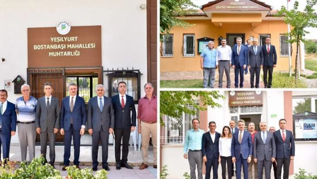 Vali Baruş, Bostanbaşı, Karakavak ve Çilesiz Mahalle Muhtarlarını Ziyaret Etti