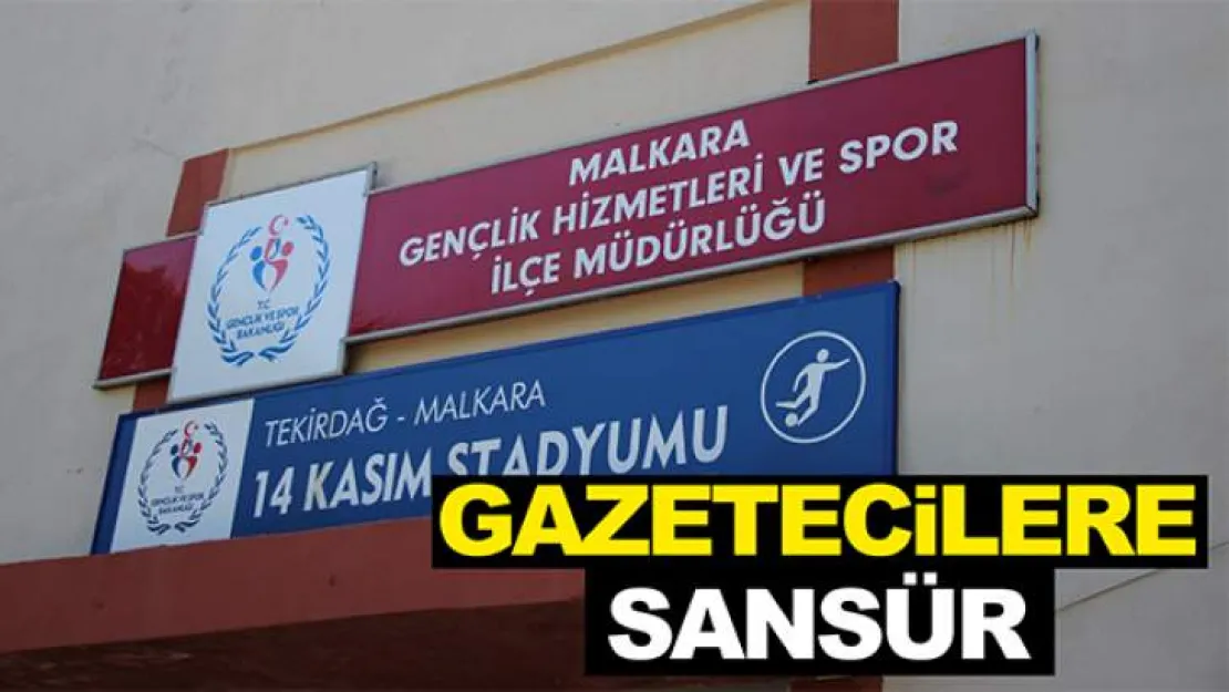 Stadyumda Gazetecilere Sansür