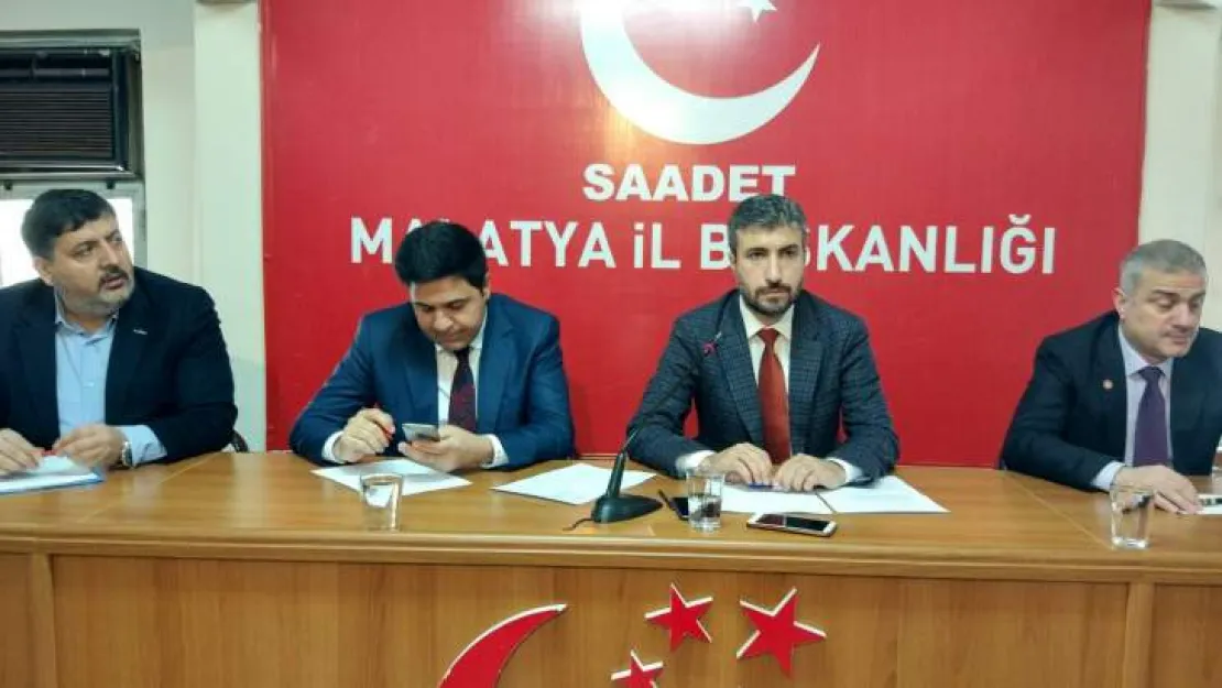 Saadet Partisi Malatya genişletilmiş il divanı yapıldı.