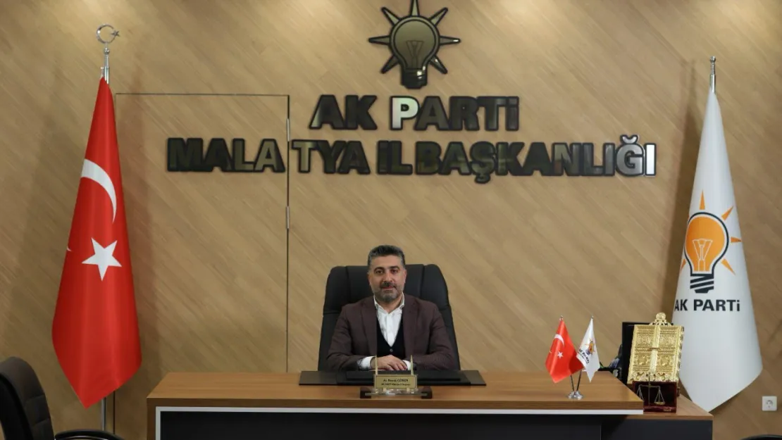 İl Başkanı Gören'den Ak Parti'nin Kuruluş Yıldönümü Mesajı