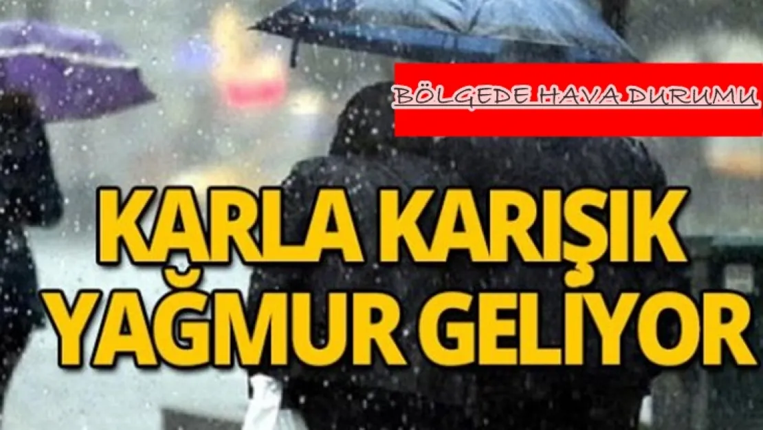 Karla Karışık Yağmur