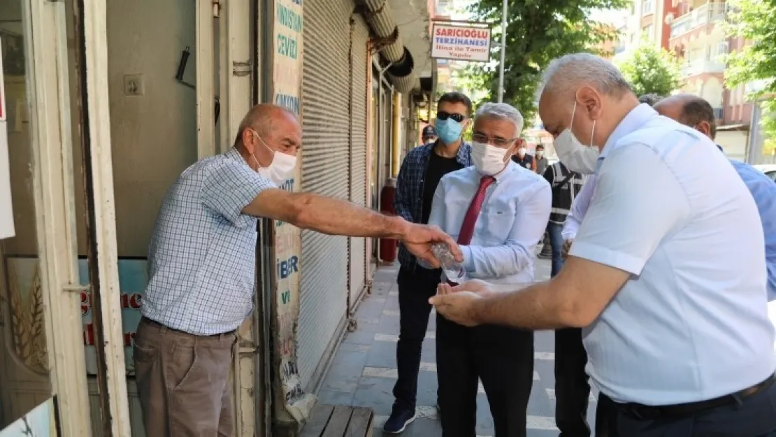 Kaymakam Duran Ve Başkan Güder'den Maske Denetimi