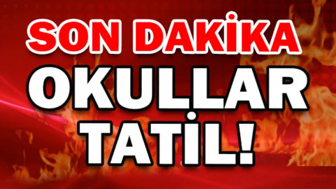 Malatya'da Okullar Yarın Tatil Edildi