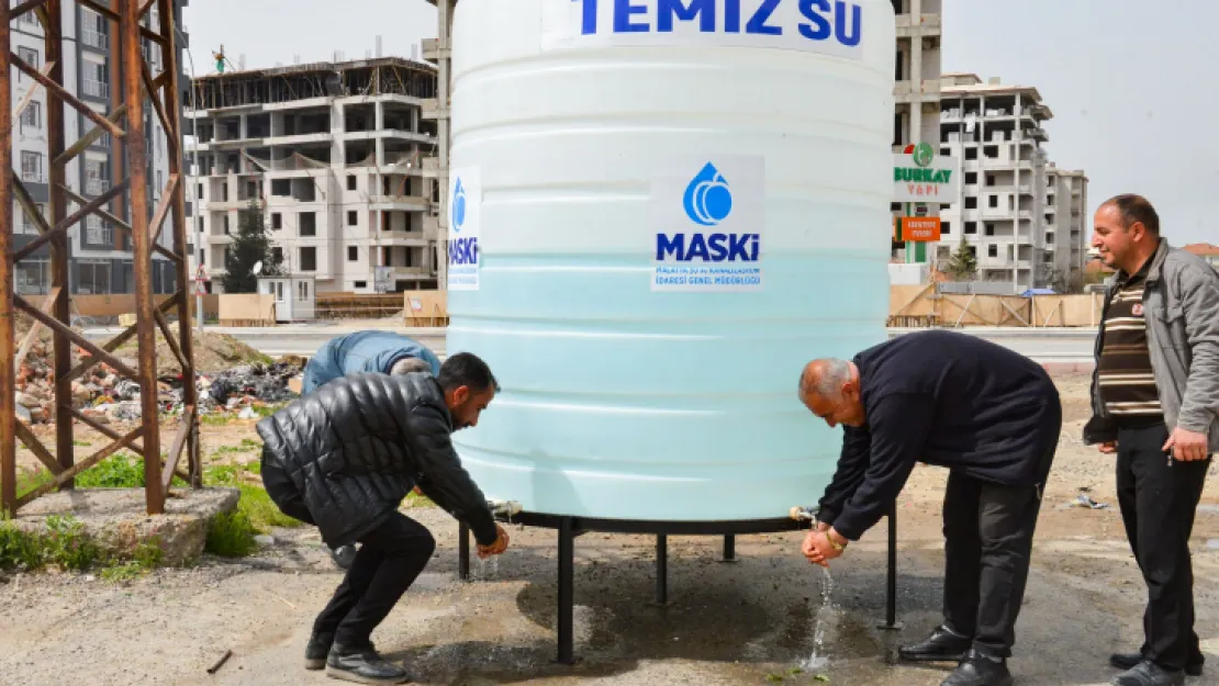 Maski, Bakteri Riskine Karşı Su Tanklarını Kaldırıyor