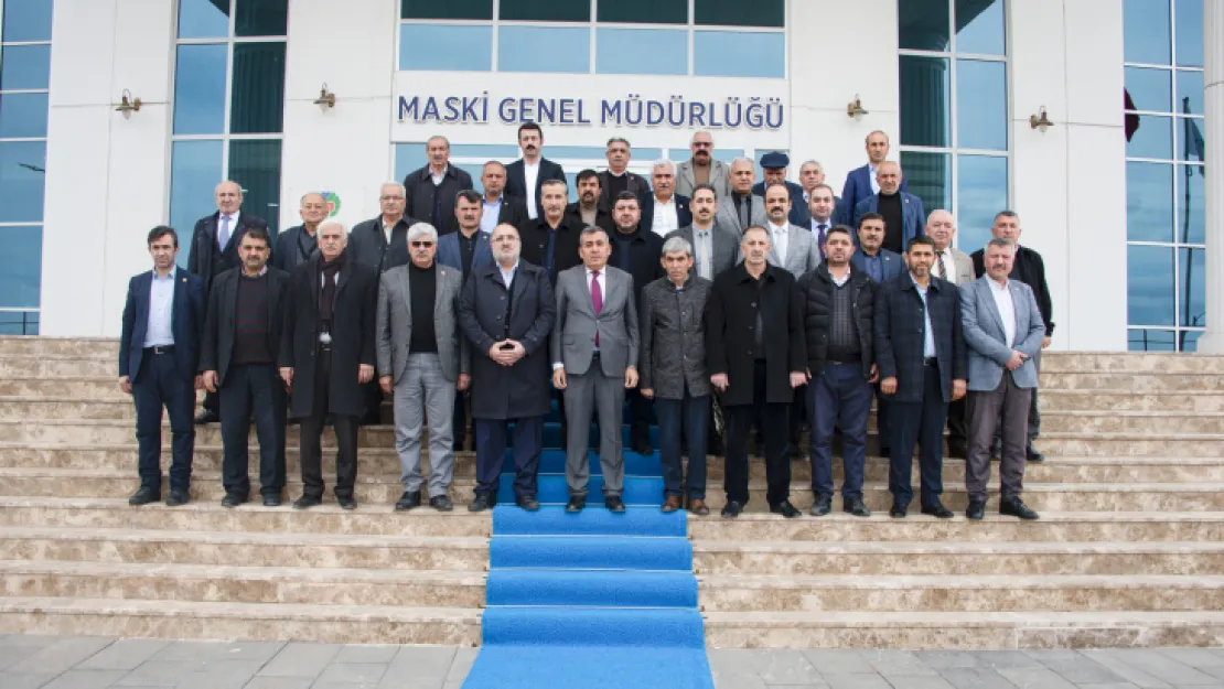 Maski Genel Müdürü Mehmet Mert, Muhtarlarla Toplantı Yaptı